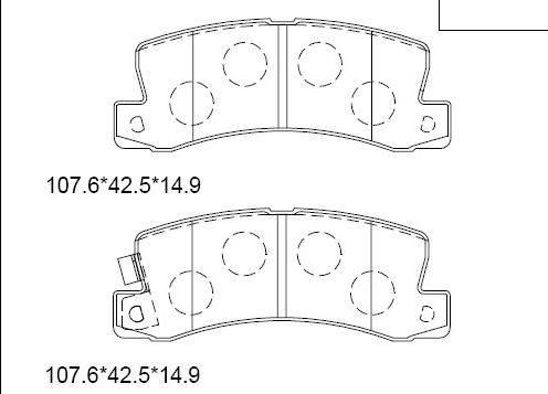 Asimco KD2732 - Тормозные колодки, дисковые, комплект unicars.by