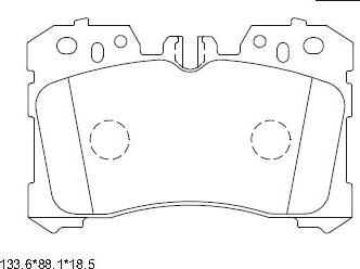 Asimco KD2778 - Тормозные колодки, дисковые, комплект unicars.by