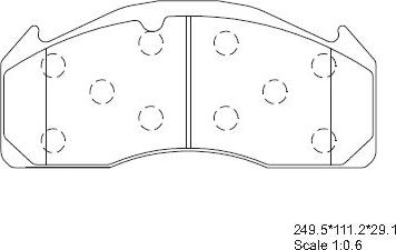 Asimco KD7801 - Тормозные колодки, дисковые, комплект unicars.by