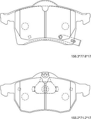 BOSCH 0 986 424 479 - Тормозные колодки, дисковые, комплект unicars.by