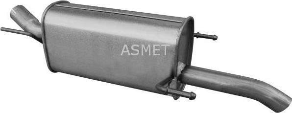 Asmet 05.277 - Глушитель выхлопных газов, конечный unicars.by