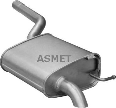 Asmet 03.120 - Глушитель выхлопных газов, конечный unicars.by