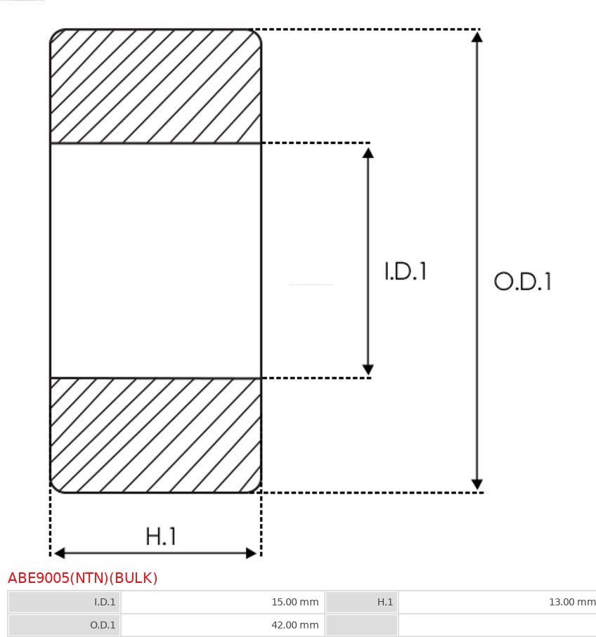 AS-PL ABE9005(NTN)(BULK) - Подшипник unicars.by