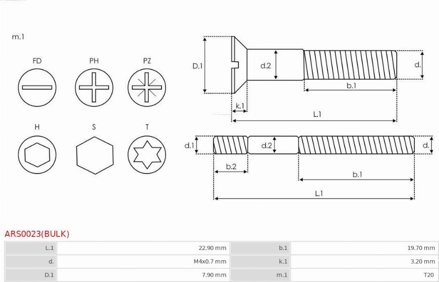 AS-PL ARS0023(BULK) - Ремкомплект, генератор unicars.by