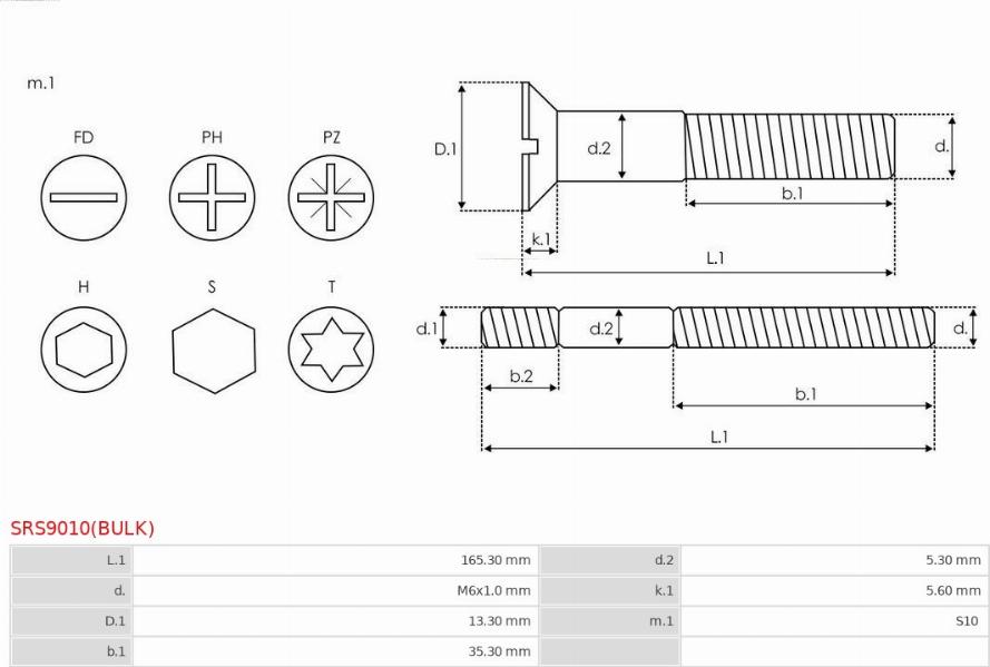 AS-PL SRS9010(BULK) - Ремкомплект, генератор unicars.by