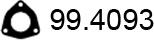 ASSO 99.4093 - Прокладка, труба выхлопного газа unicars.by