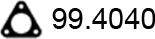 ASSO 99.4040 - Прокладка, труба выхлопного газа unicars.by