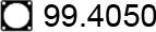 ASSO 99.4050 - Прокладка, труба выхлопного газа unicars.by