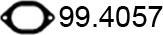 ASSO 99.4057 - Прокладка, труба выхлопного газа unicars.by
