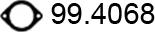 ASSO 99.4068 - Прокладка, труба выхлопного газа unicars.by