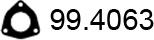 ASSO 99.4063 - Прокладка, труба выхлопного газа unicars.by