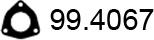 ASSO 99.4067 - Прокладка, труба выхлопного газа unicars.by