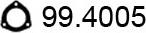 ASSO 99.4005 - Прокладка, труба выхлопного газа unicars.by