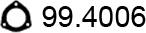 ASSO 99.4006 - Прокладка, труба выхлопного газа unicars.by
