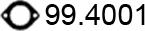 ASSO 99.4001 - Прокладка, труба выхлопного газа unicars.by