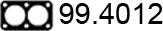 ASSO 99.4012 - Прокладка, труба выхлопного газа unicars.by