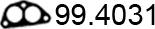 ASSO 99.4031 - Прокладка, труба выхлопного газа unicars.by