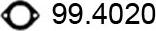 ASSO 99.4020 - Прокладка, труба выхлопного газа unicars.by