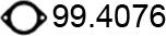 ASSO 99.4076 - Прокладка, труба выхлопного газа unicars.by