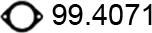 ASSO 99.4071 - Прокладка, труба выхлопного газа unicars.by