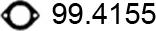 ASSO 99.4155 - Прокладка, труба выхлопного газа unicars.by