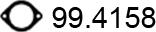 ASSO 99.4158 - Прокладка, труба выхлопного газа unicars.by
