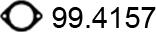 ASSO 99.4157 - Прокладка, труба выхлопного газа unicars.by