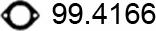 ASSO 99.4166 - Прокладка, труба выхлопного газа unicars.by