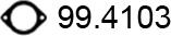 ASSO 99.4103 - Прокладка, труба выхлопного газа unicars.by