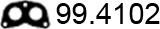 ASSO 99.4102 - Прокладка, труба выхлопного газа unicars.by
