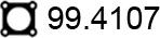 ASSO 99.4107 - Прокладка, труба выхлопного газа unicars.by
