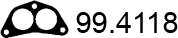 ASSO 99.4118 - Прокладка, труба выхлопного газа unicars.by