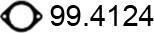 ASSO 99.4124 - Прокладка, труба выхлопного газа unicars.by