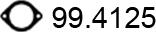 ASSO 99.4125 - Прокладка, труба выхлопного газа unicars.by