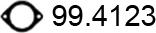 ASSO 99.4123 - Прокладка, труба выхлопного газа unicars.by