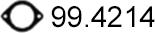 ASSO 99.4214 - Прокладка, труба выхлопного газа unicars.by