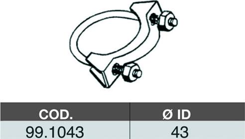 ASSO 99.1043 - Соединительные элементы, система выпуска unicars.by