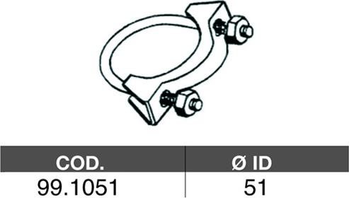 ASSO 99.1051 - Соединительные элементы, система выпуска unicars.by