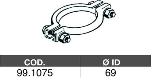 ASSO 99.1075 - Соединительные элементы, система выпуска unicars.by