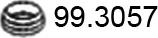 ASSO 99.3057 - Уплотнительное кольцо, труба выхлопного газа unicars.by