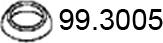 ASSO 99.3005 - Уплотнительное кольцо, труба выхлопного газа unicars.by