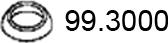 ASSO 99.3000 - Уплотнительное кольцо, труба выхлопного газа unicars.by