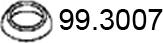 ASSO 99.3007 - Уплотнительное кольцо, труба выхлопного газа unicars.by