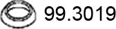 ASSO 99.3019 - Уплотнительное кольцо, труба выхлопного газа unicars.by