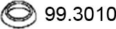 ASSO 99.3010 - Уплотнительное кольцо, труба выхлопного газа unicars.by