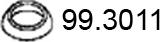 ASSO 99.3011 - Уплотнительное кольцо, труба выхлопного газа unicars.by