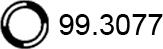 ASSO 99.3077 - Уплотнительное кольцо, труба выхлопного газа unicars.by