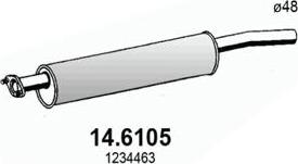 ASSO 14.6105 - Средний глушитель выхлопных газов unicars.by