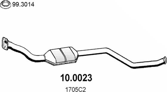 ASSO 10.0023 - Катализатор unicars.by