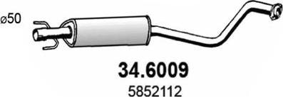 ASSO 34.6009 - Средний глушитель выхлопных газов unicars.by